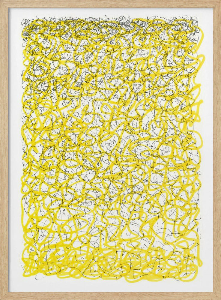 Yellow Lines and Thoughts | Poster