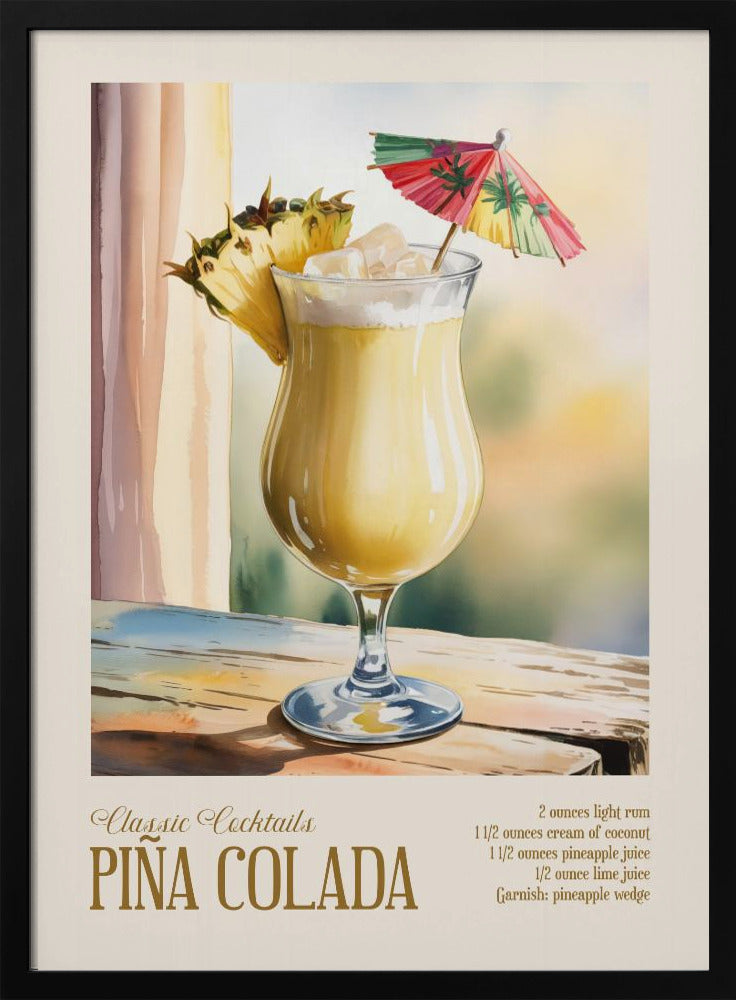 Classic Cocktails - Pina Colada | Poster