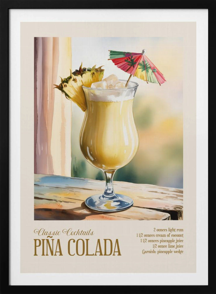 Classic Cocktails - Pina Colada | Poster