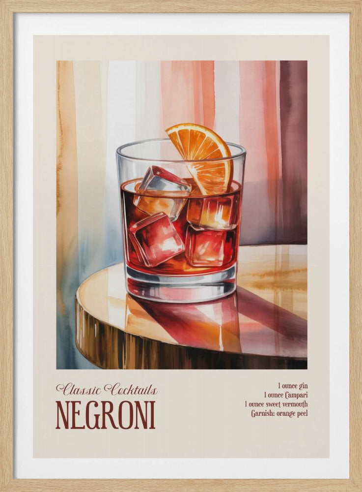 Classic Cocktails - Negroni | Poster