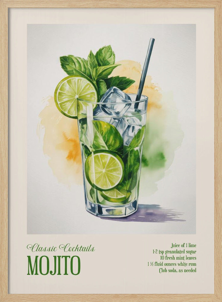 Classic Cocktails - Mojito | Poster