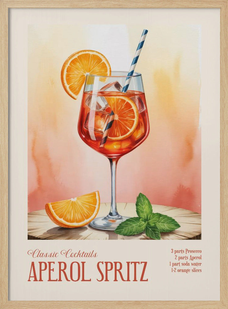 Classic Cocktails - Aperol Spritz | Poster