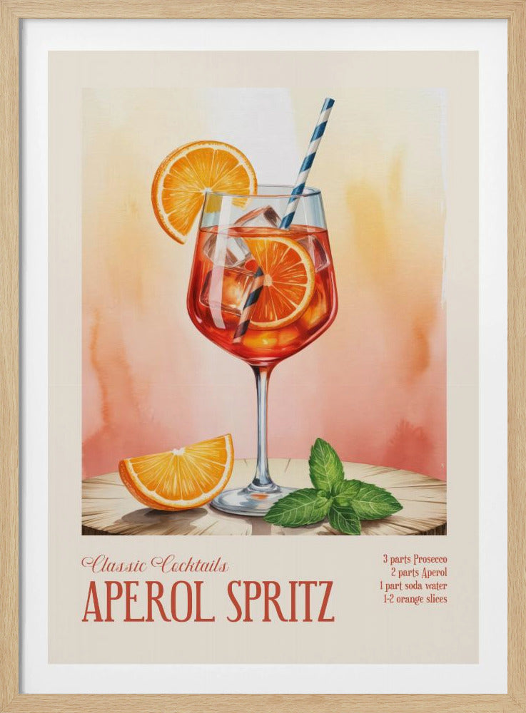 Classic Cocktails - Aperol Spritz | Poster