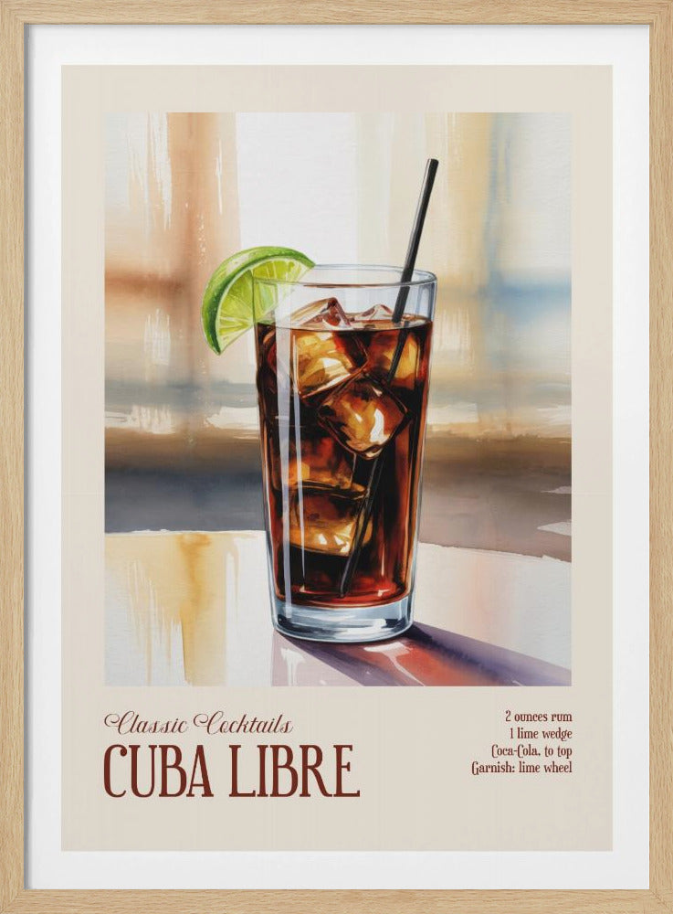 Classic Cocktails - Cuba Libre | Poster