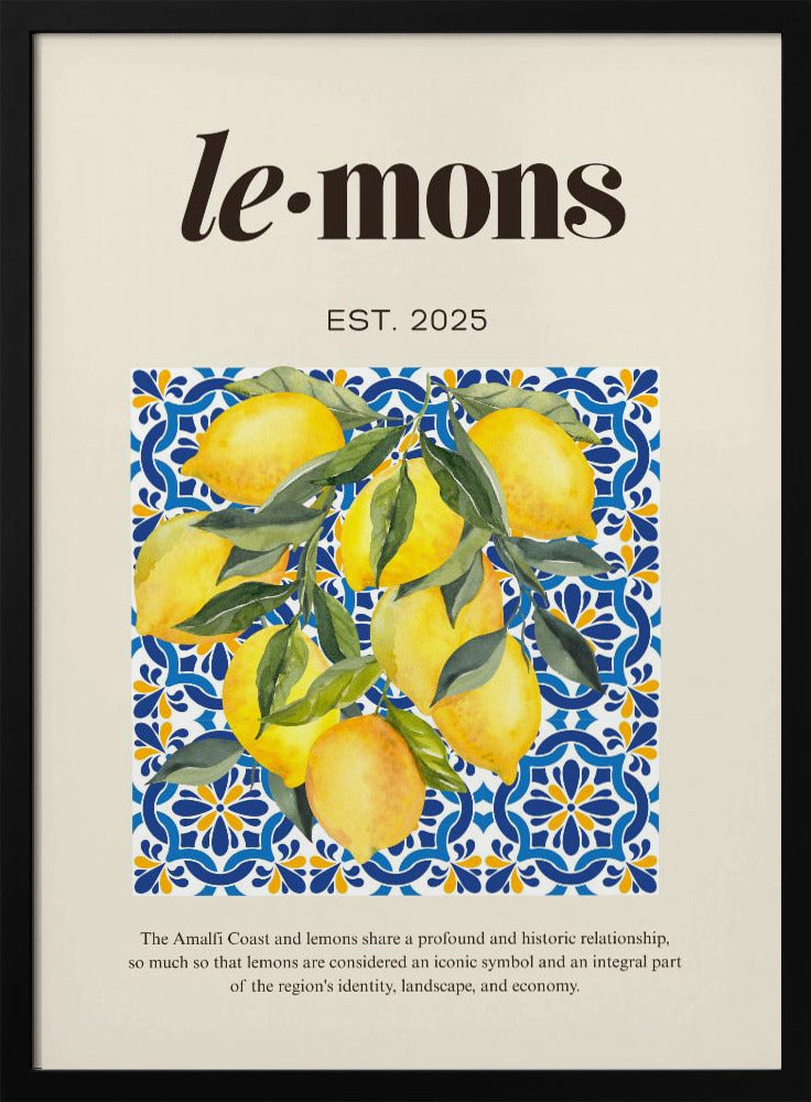 Lemons Beige | Poster