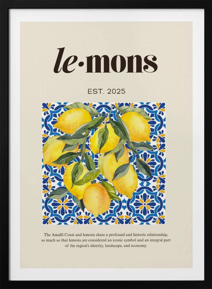 Lemons Beige | Poster