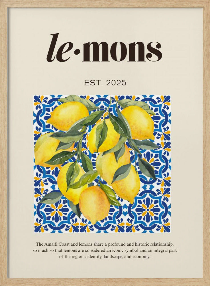Lemons Beige | Poster