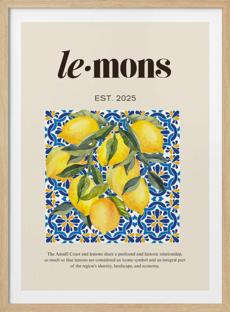 Lemons Beige | Poster