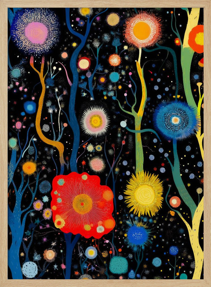 Vibrant Celestial Garden | Poster