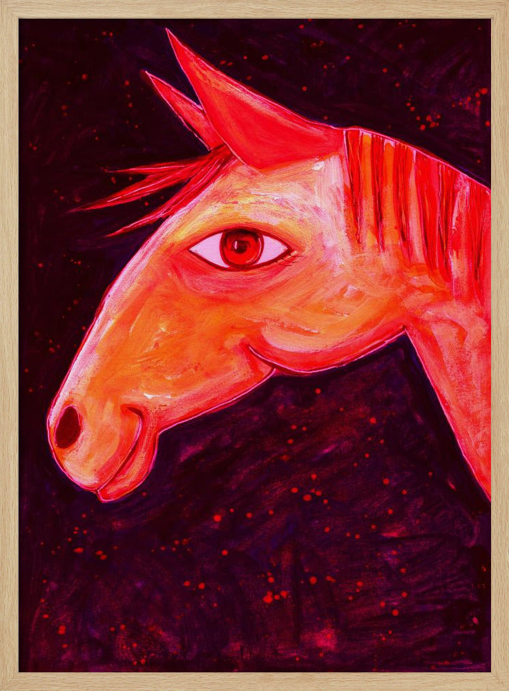 Dreaming of Horses Red | Poster