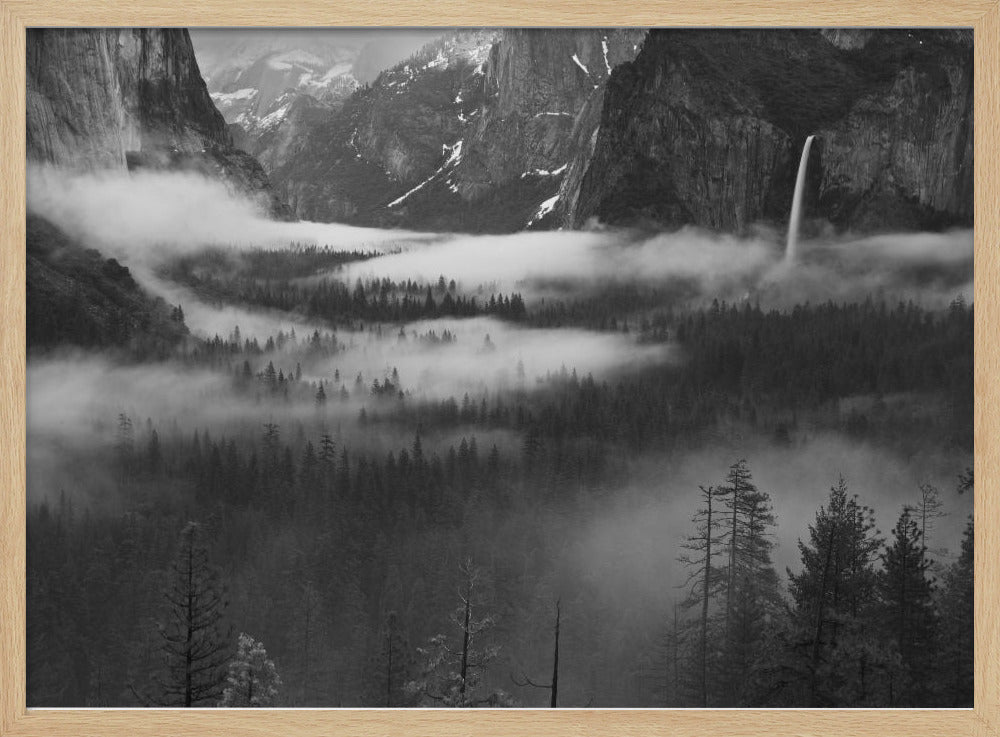 Fog Floating In Yosemite Valley | Poster