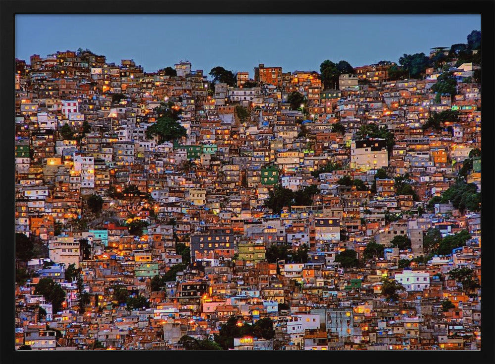 Nightfall in the Favela da Rocinha | Poster