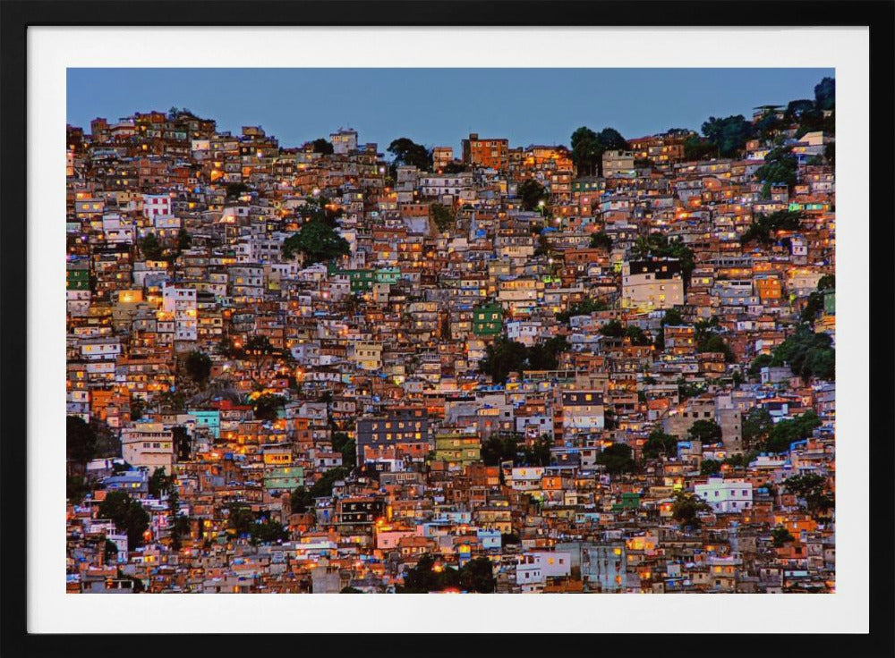 Nightfall in the Favela da Rocinha | Poster