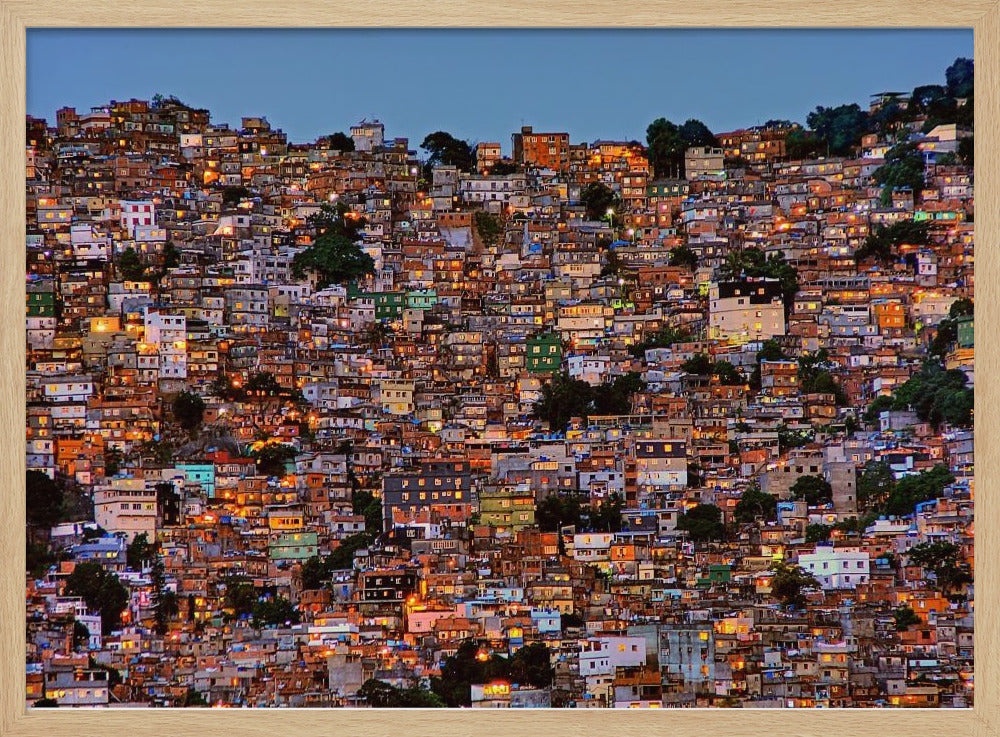 Nightfall in the Favela da Rocinha | Poster