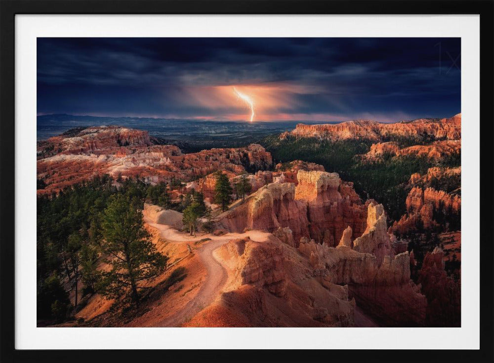 Lightning over Bryce Canyon | Poster