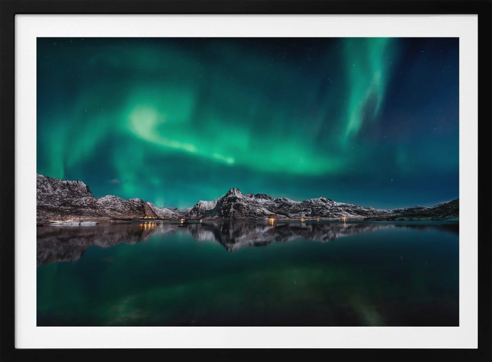 Lofoten Aurora Reflection | Poster