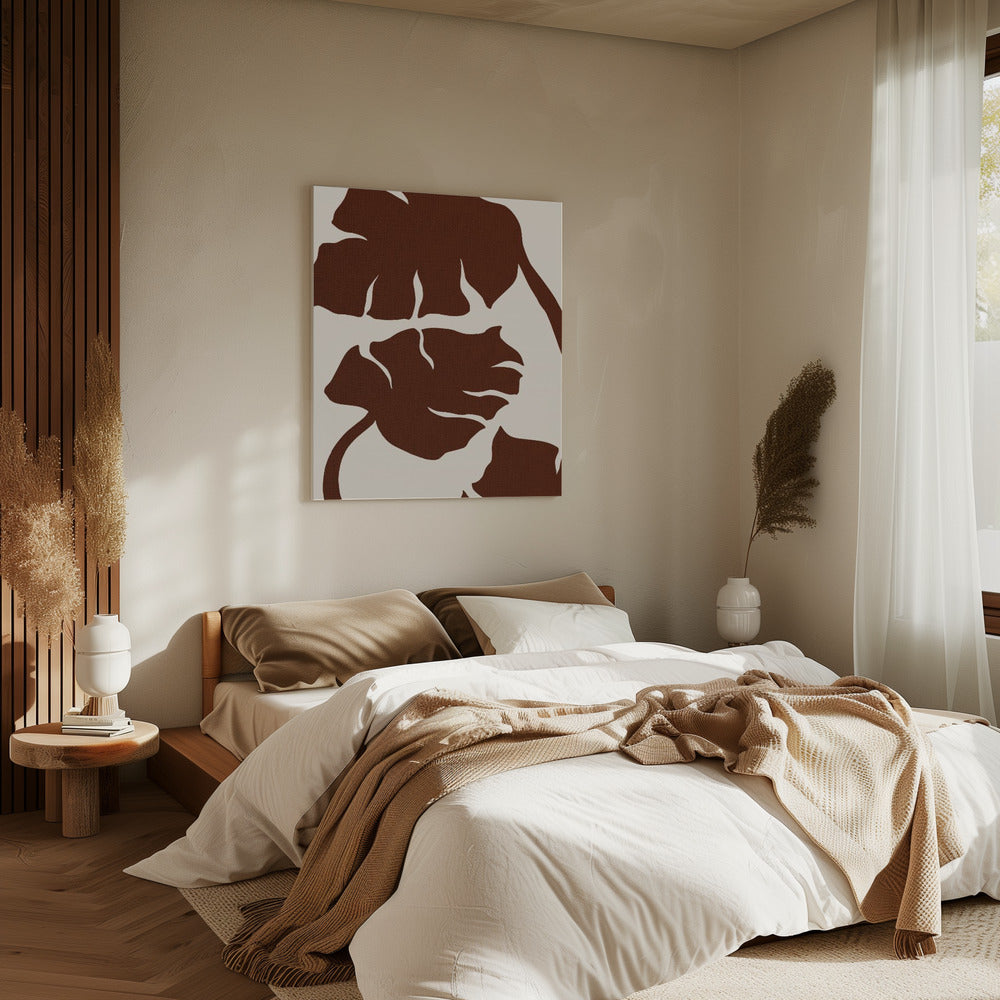 Monstera Canvas Brown | Canvas