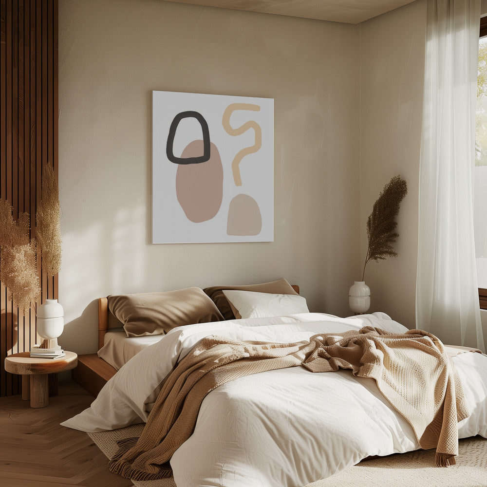 Minimalist Shapes and Earthy Tones | Canvas