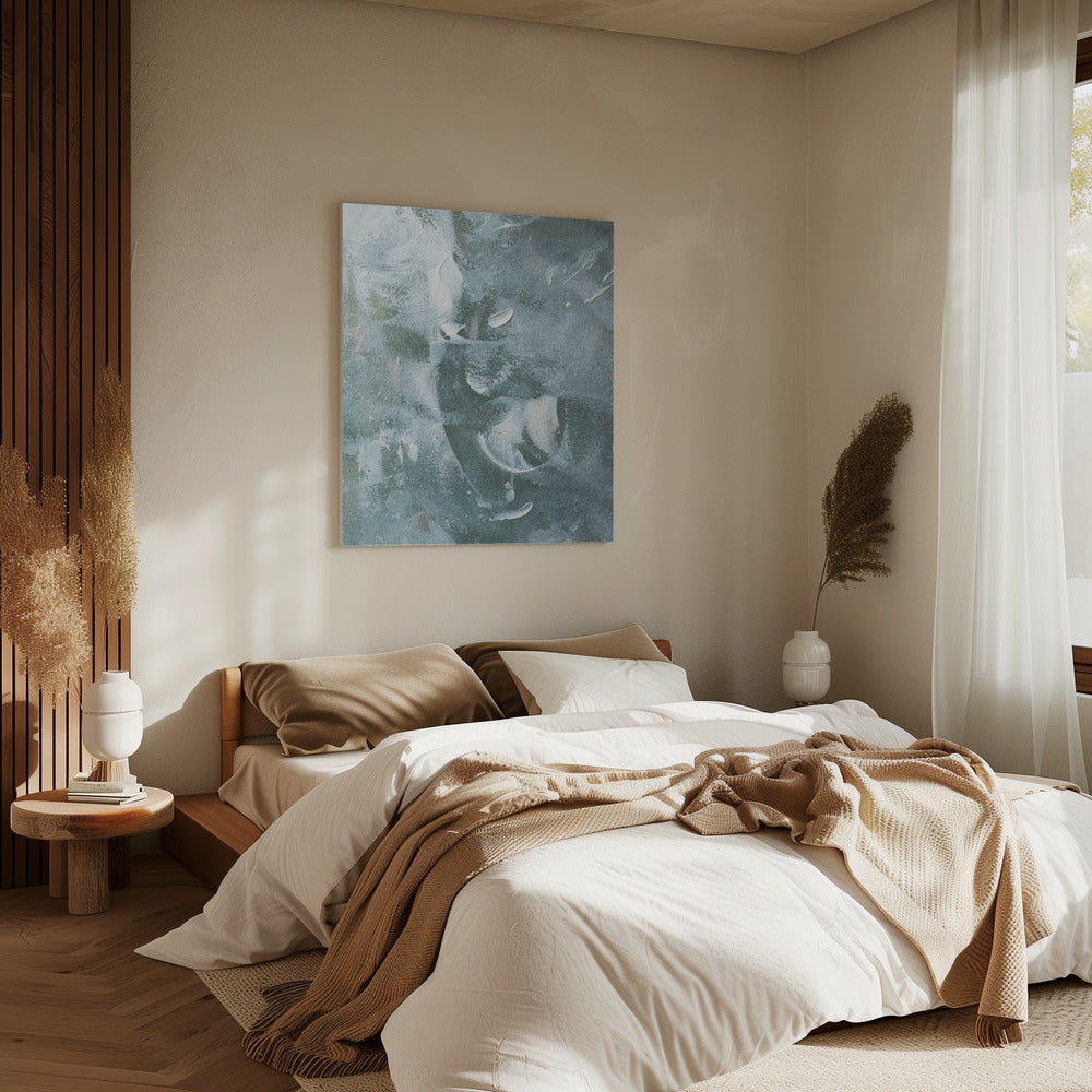 Green and White Acrylic | Canvas