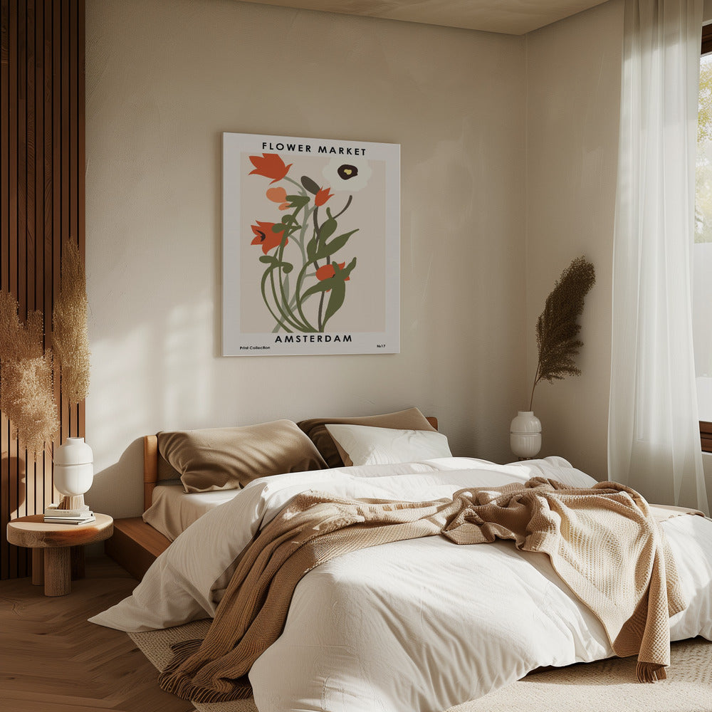 Flower Market Amsterdam | Canvas