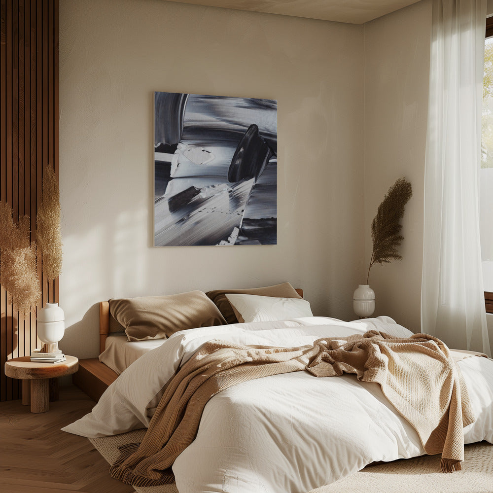 Monochrome Waves | Canvas