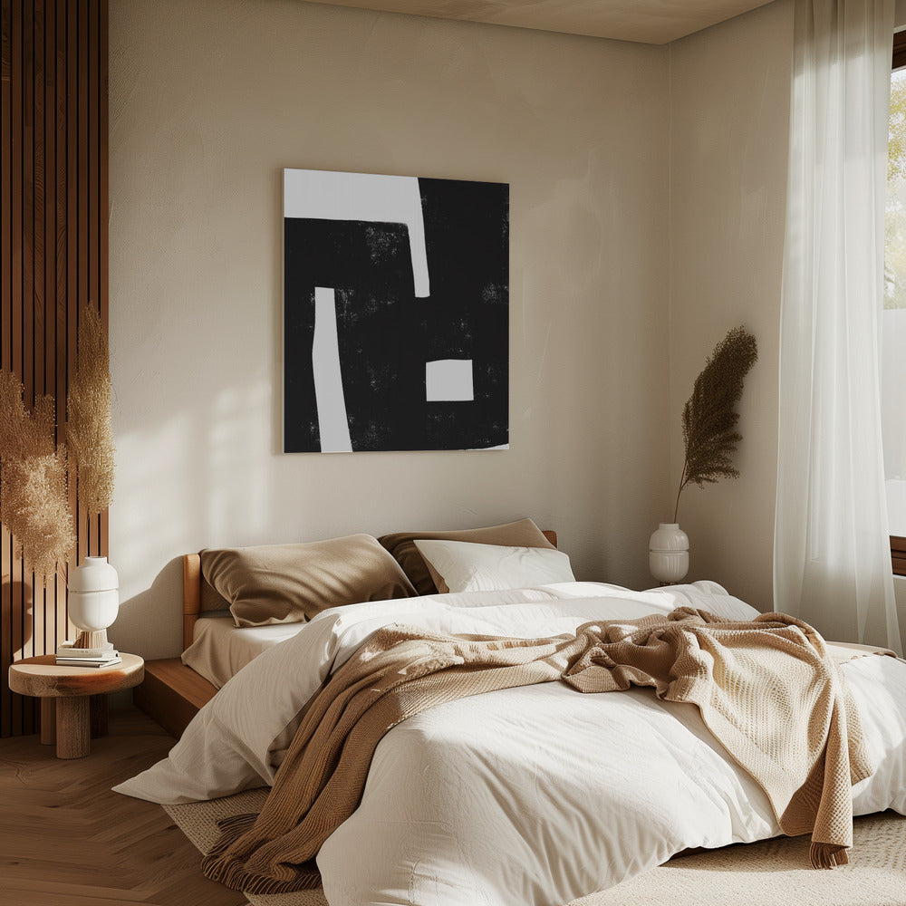 Black and White Maze | Canvas