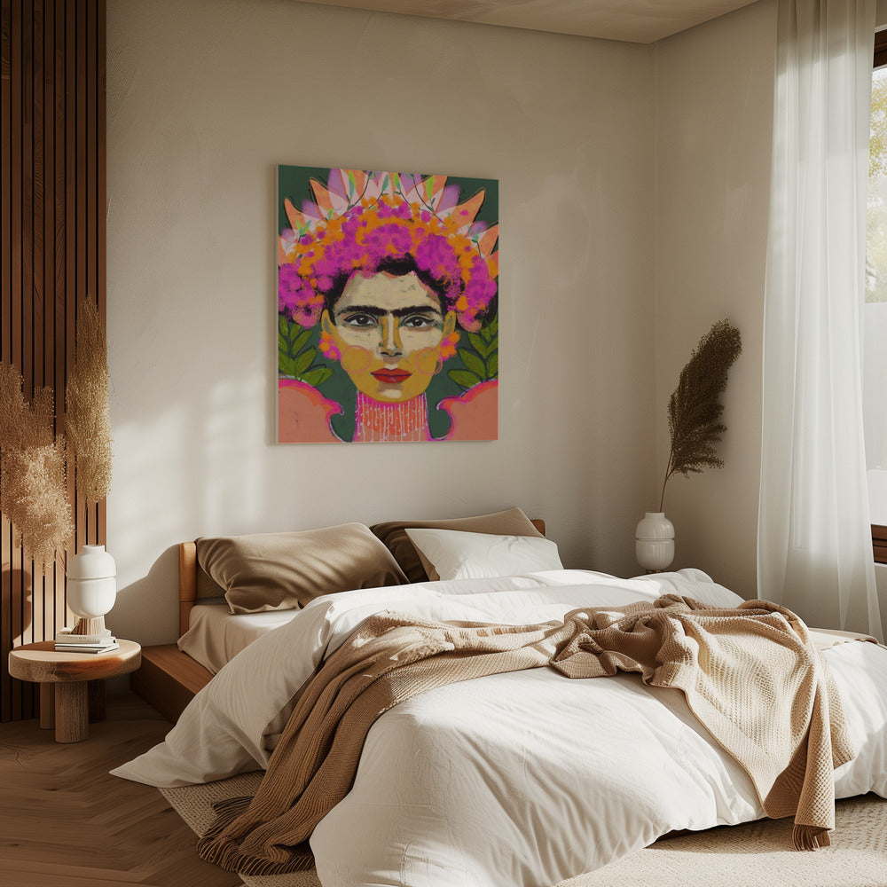 Vibrant Floral Crown | Canvas