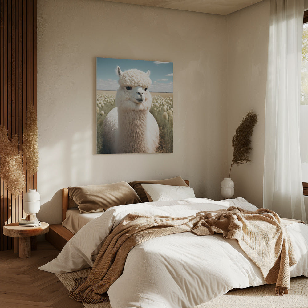 Llama in Bloom | Canvas