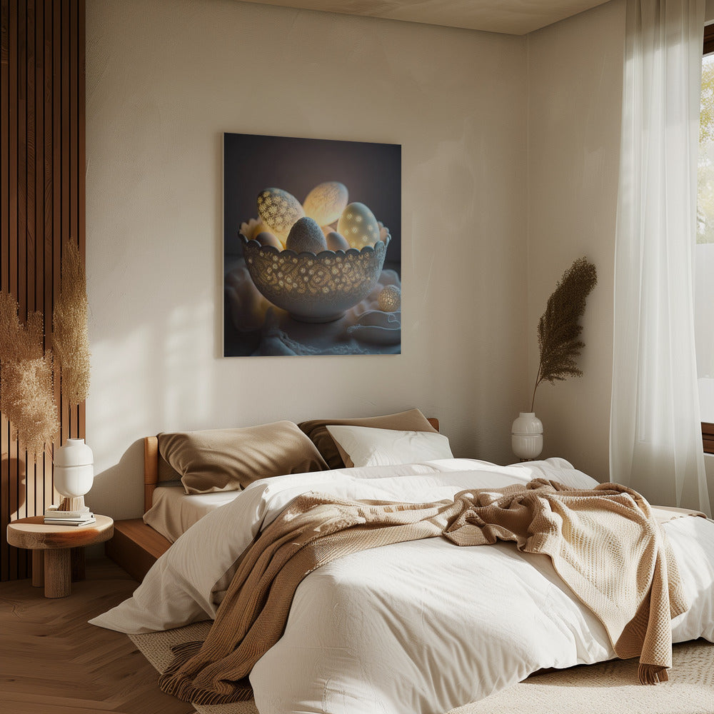 Radiant Egg Elegance | Canvas