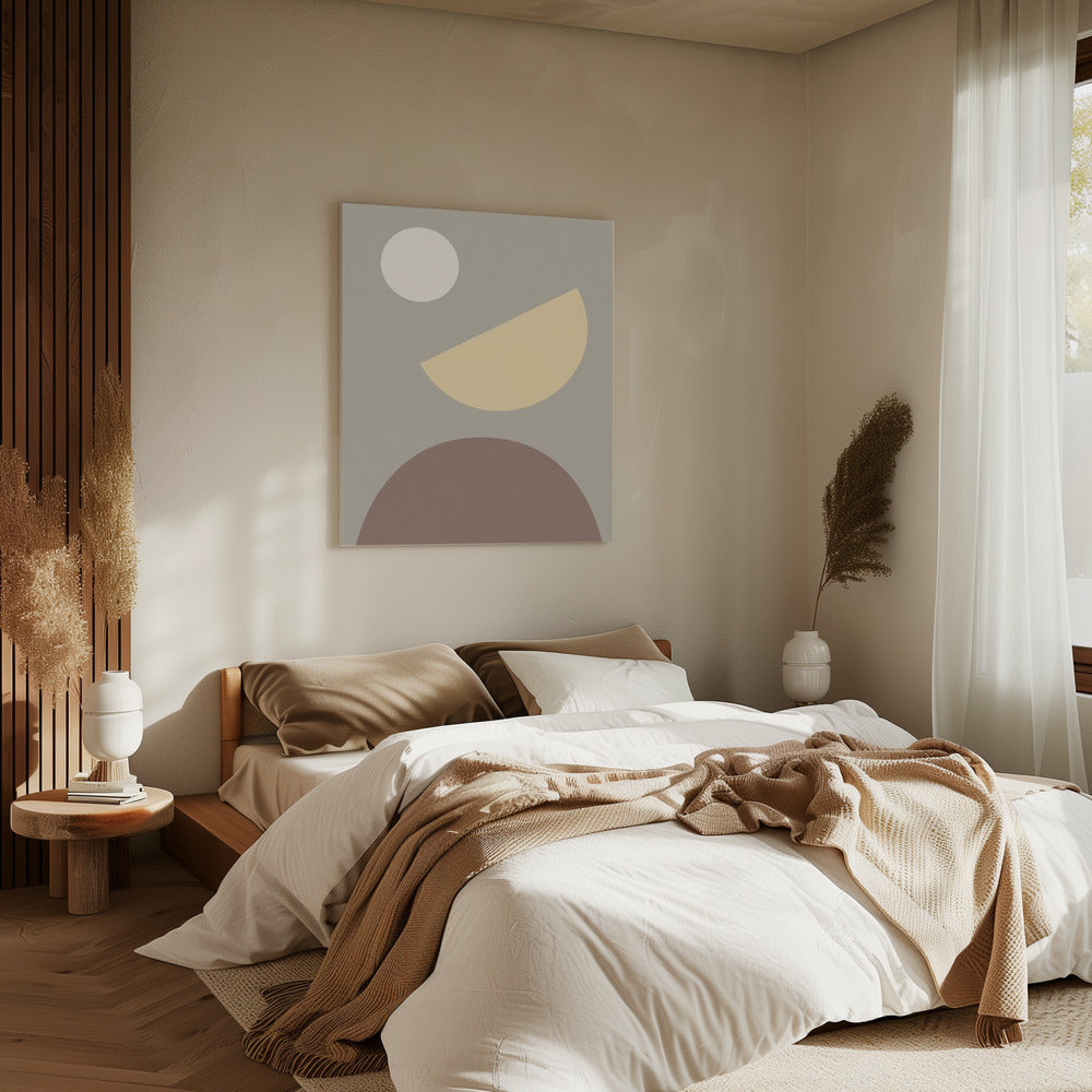 Arches Yellow and Gray | Canvas