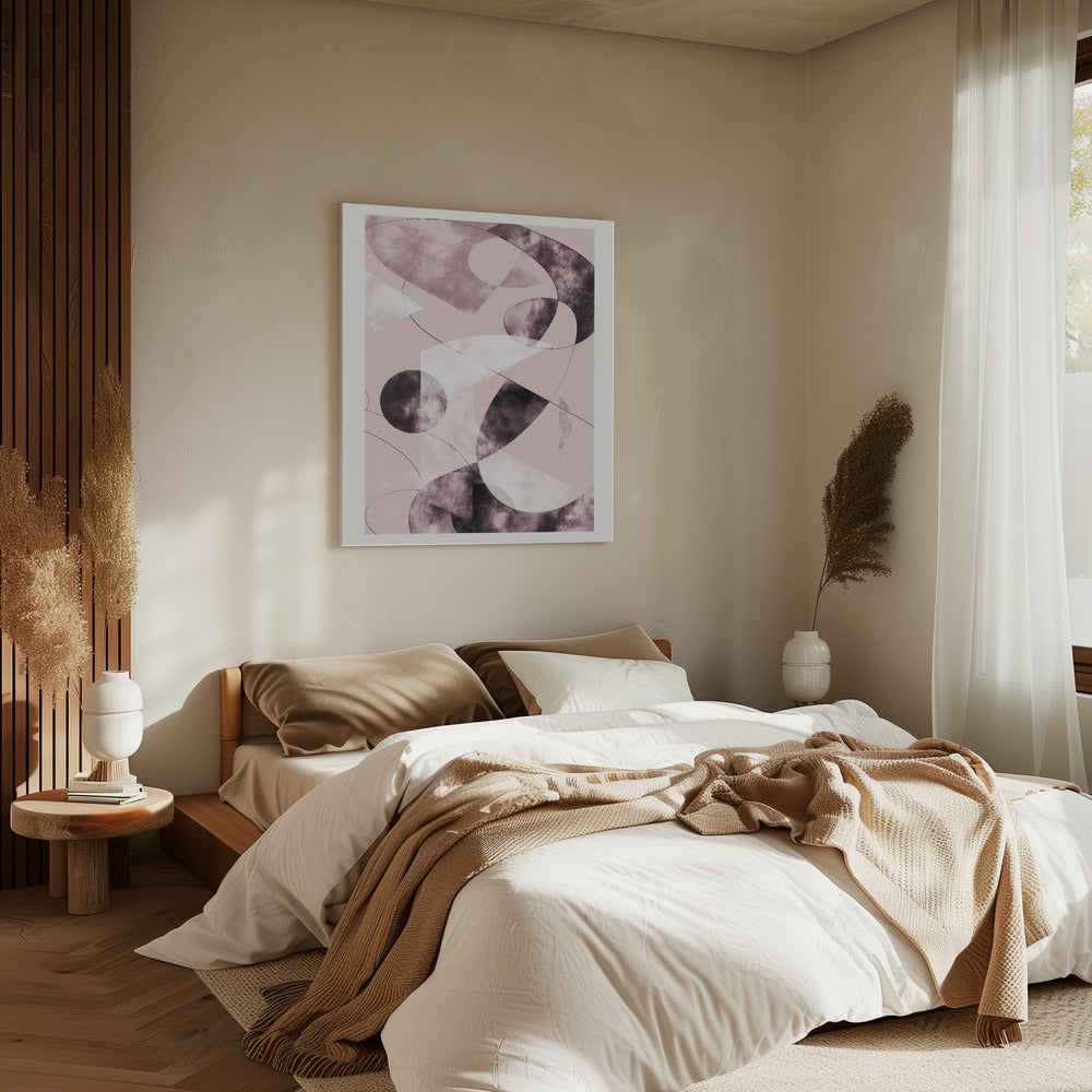 Shapes Shatters Red | Canvas