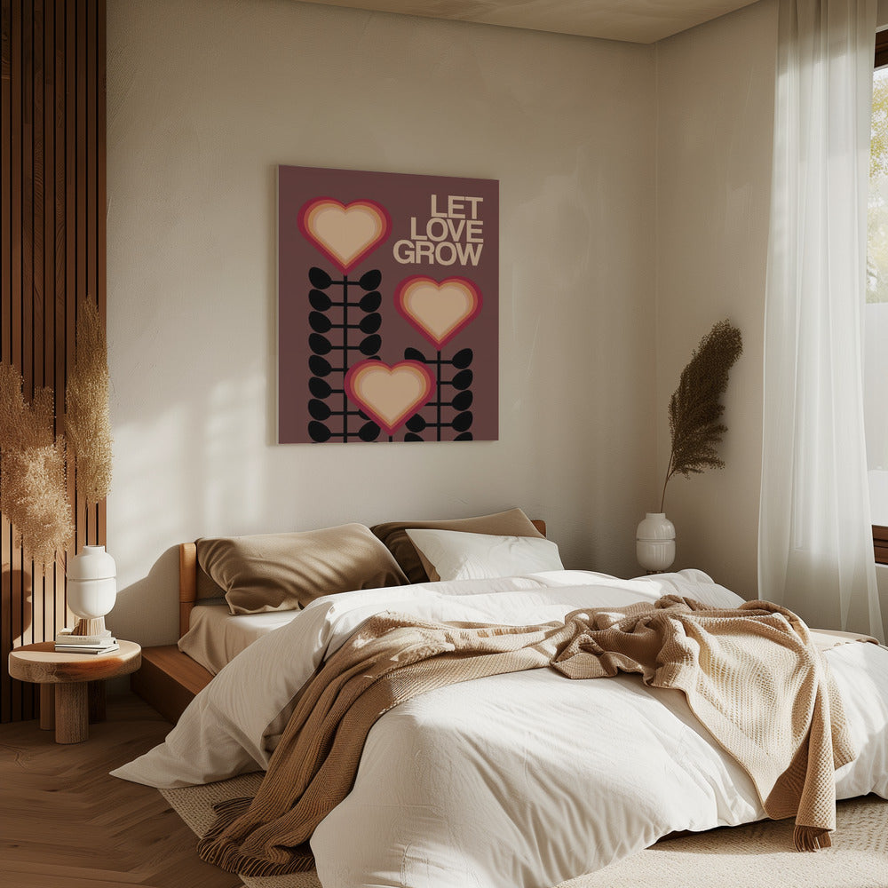 Let Love Grow Brown | Canvas