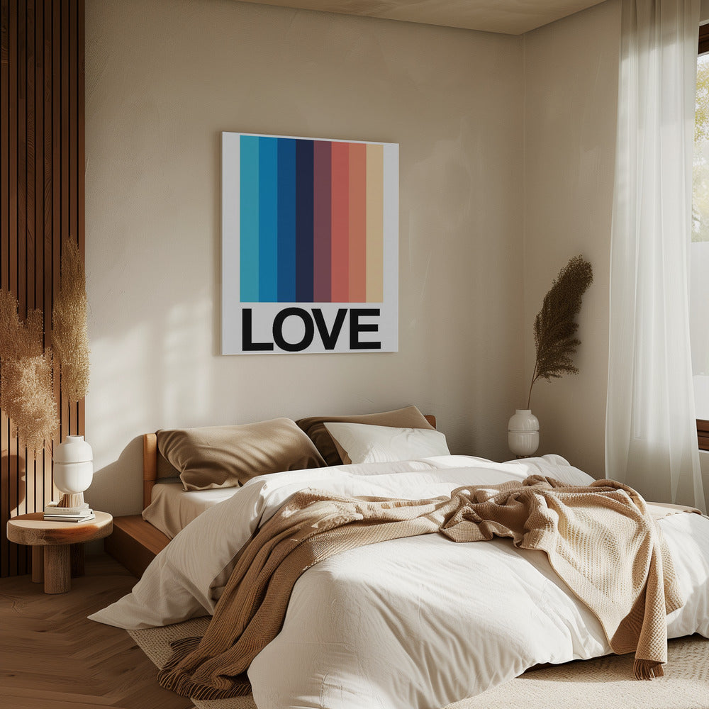 Mirror Stripe LOVE | Canvas