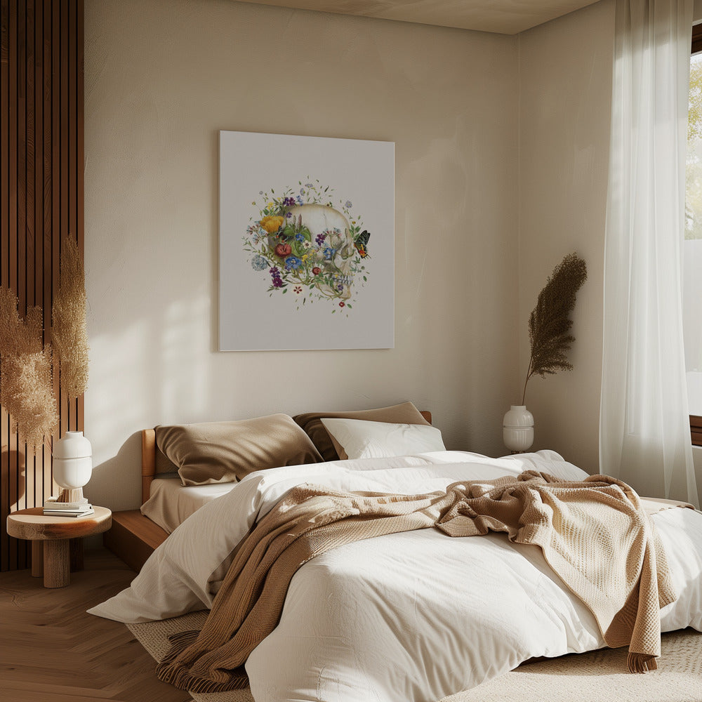 Floral skull | Canvas