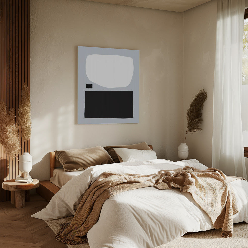 Geometric Shapes In Black And White | Canvas