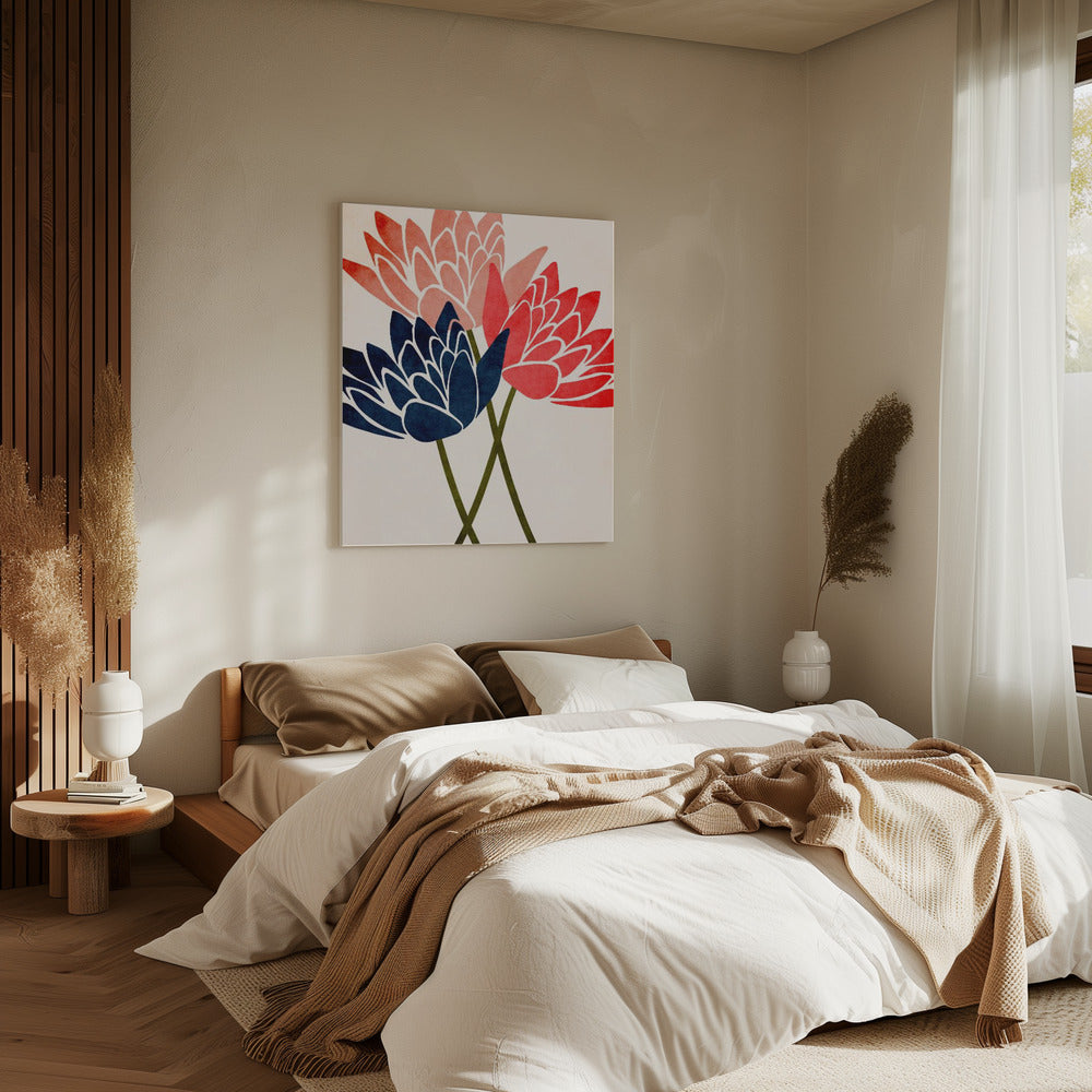 Three Dancing Blossoms | Canvas