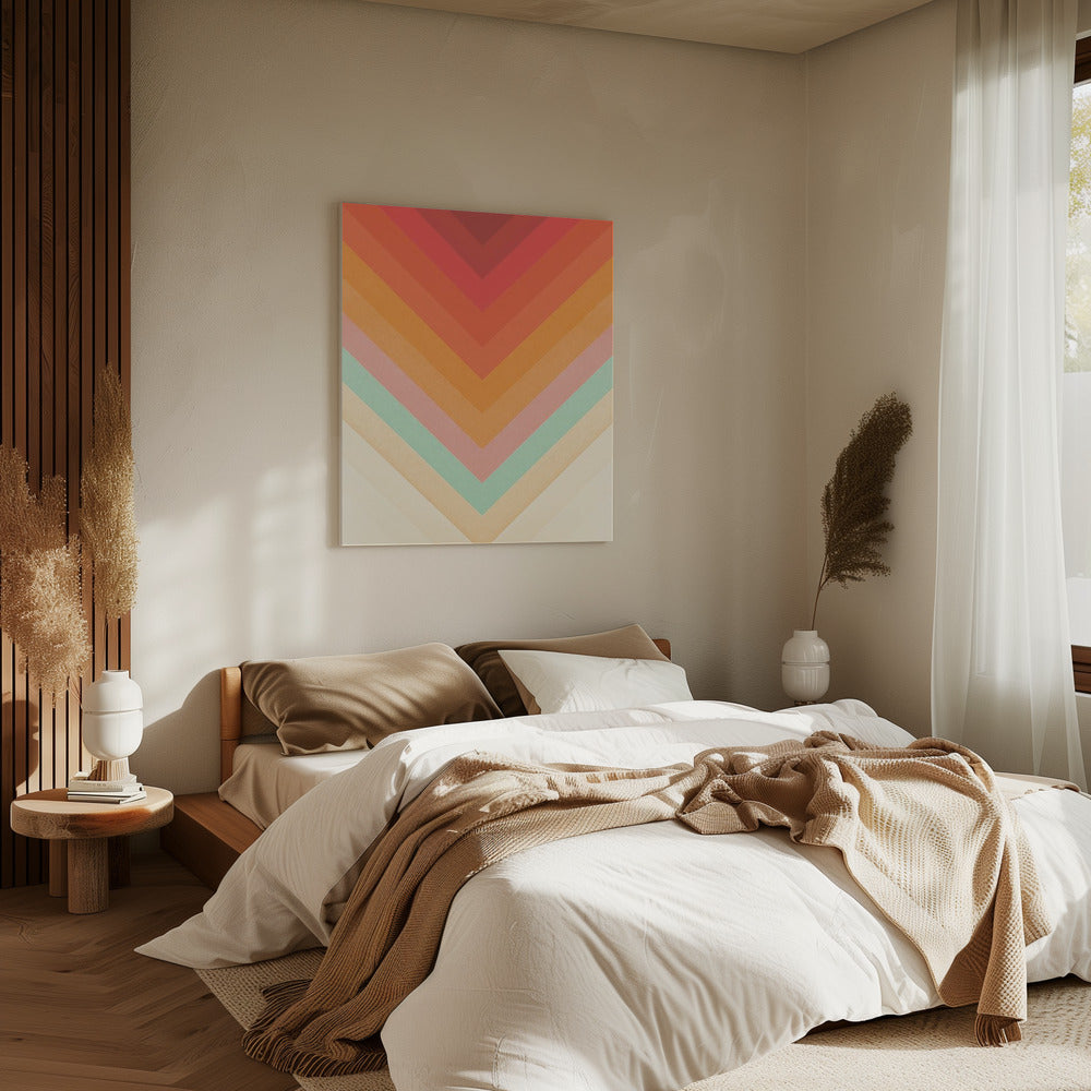 Rainbow Chevrons | Canvas