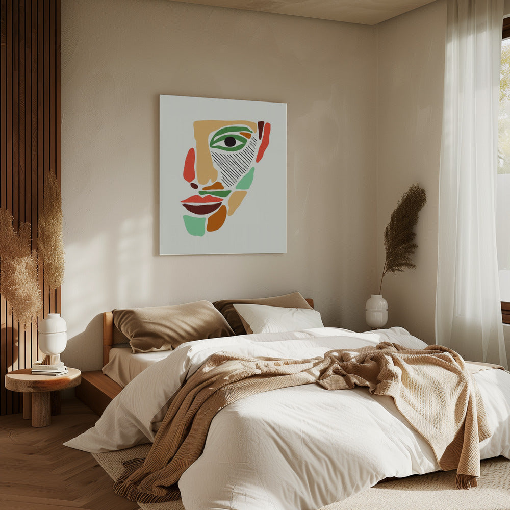 Color Abstract Faces #2 | Canvas