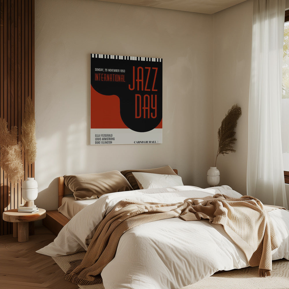 Jazzy Days   Dark Red | Canvas