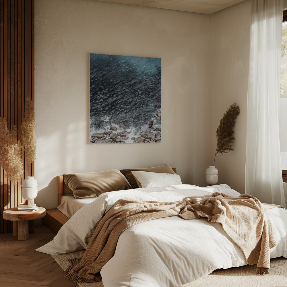 Rocky Coastline Waves | Canvas