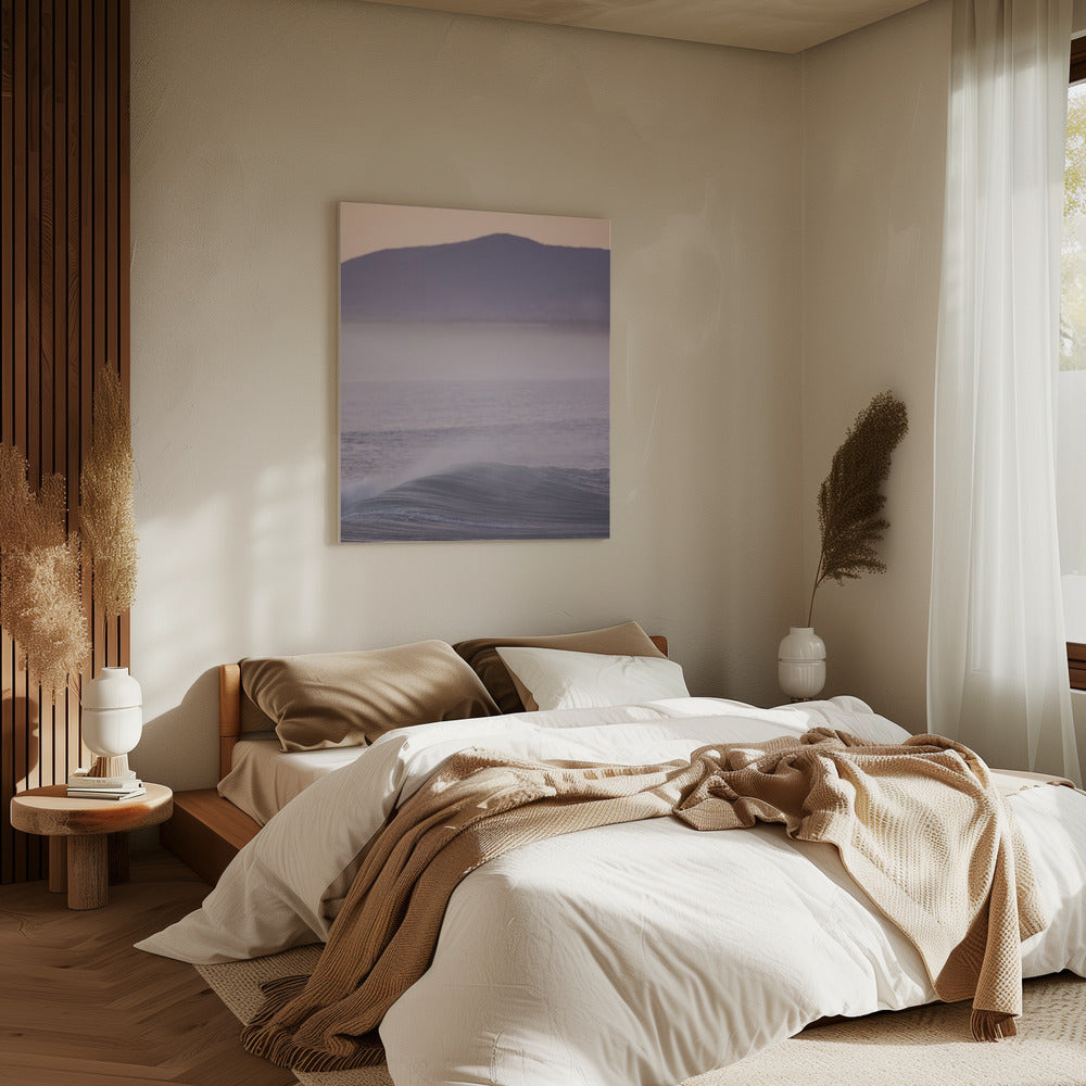 Wave Against A Misty Sunrise | Canvas