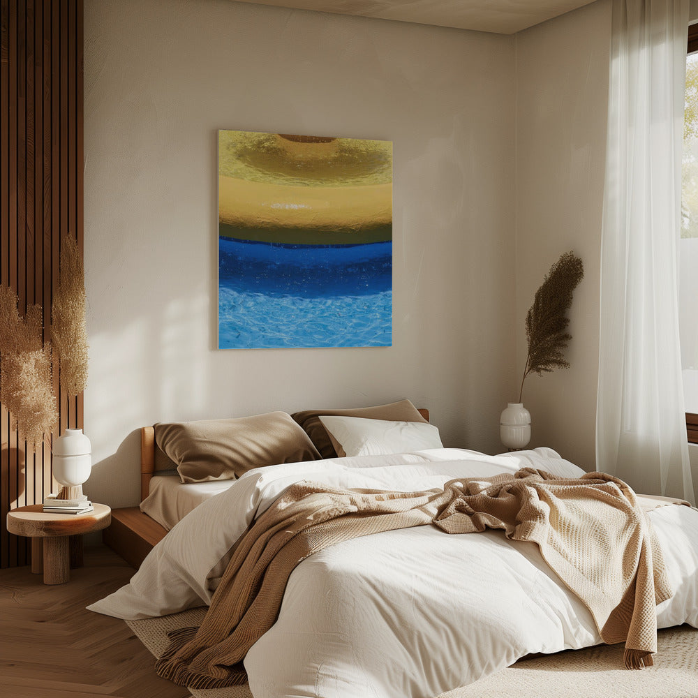 Yellow And Blue Bands | Canvas