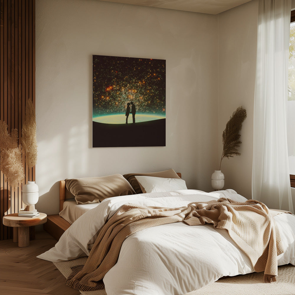 A Cosmic Kiss | Canvas