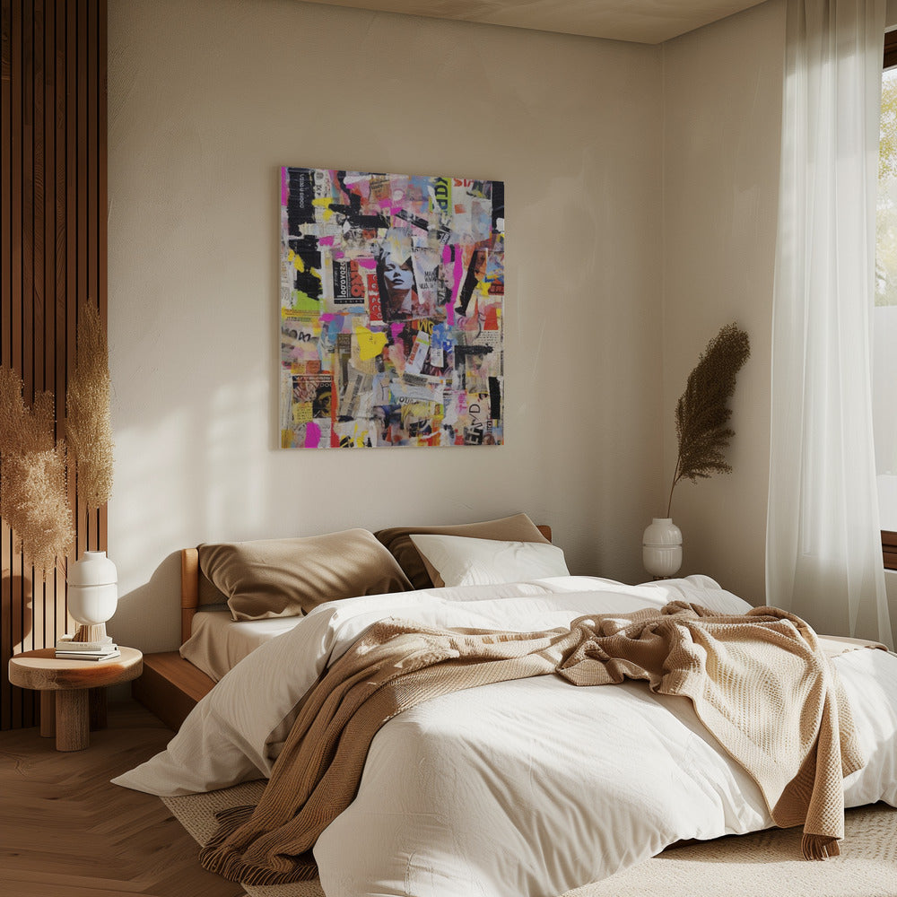 Vivid Collage Echoes | Canvas