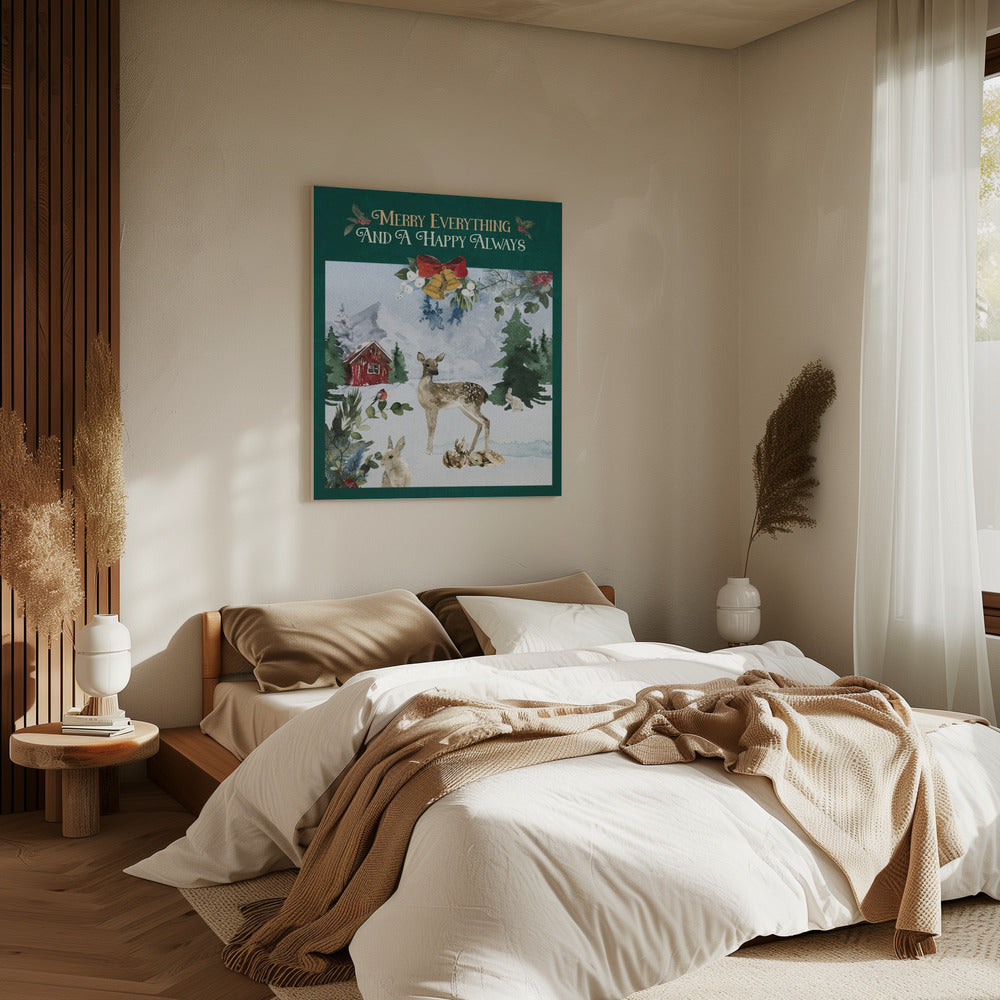 Merry Woodland Scene | Canvas