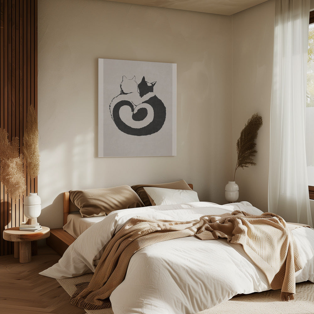 Feline Yin Yang | Canvas