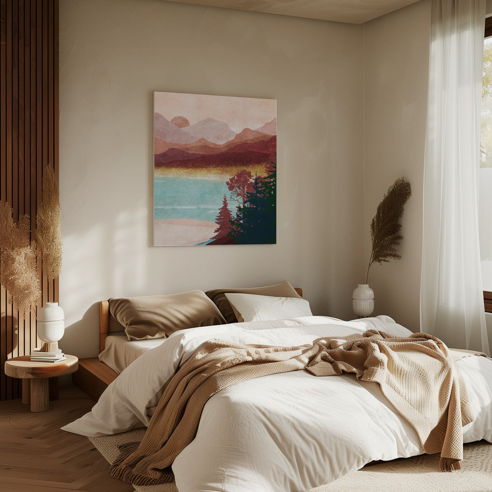 Misty Mountain Dawn | Canvas