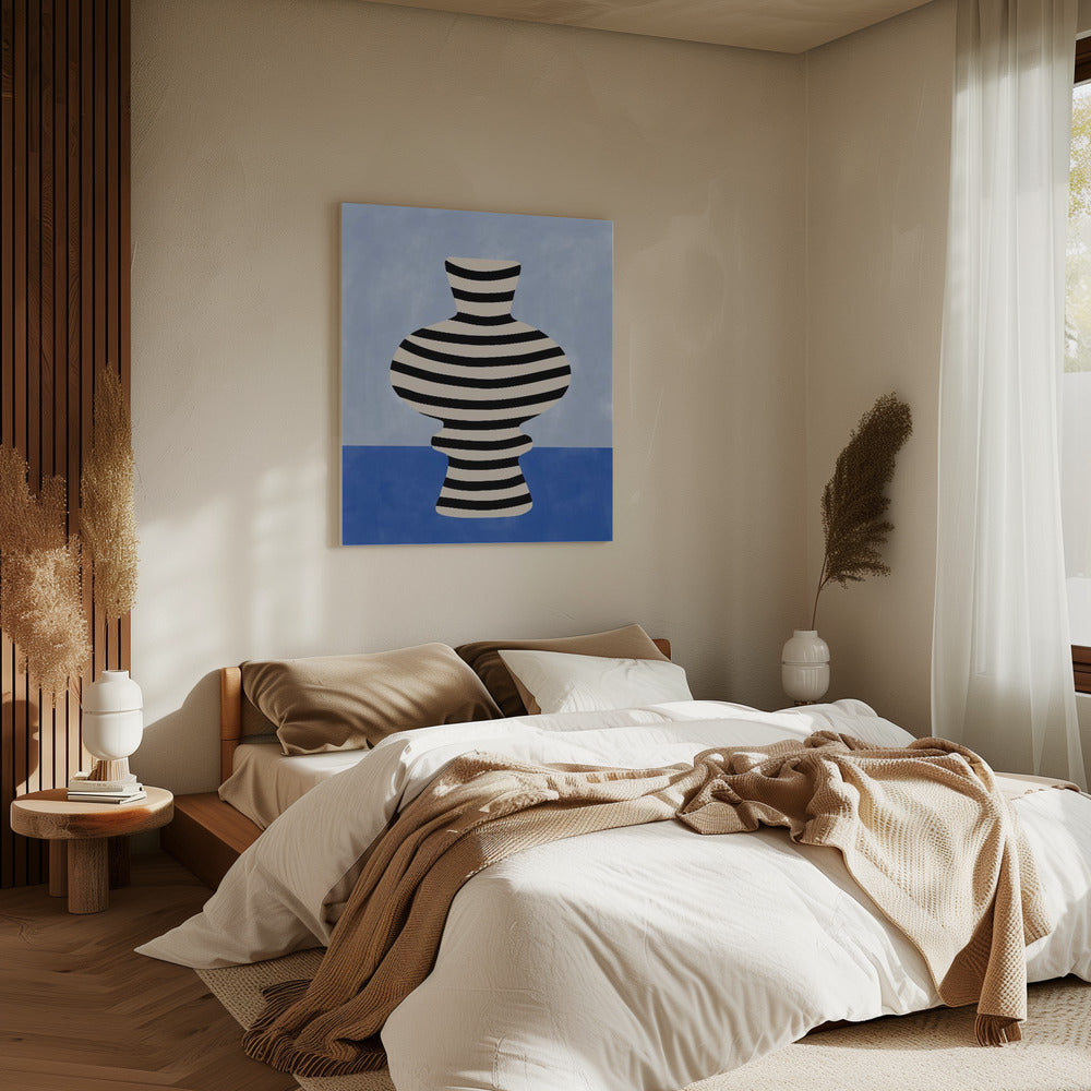Striped Vase Illusion | Canvas