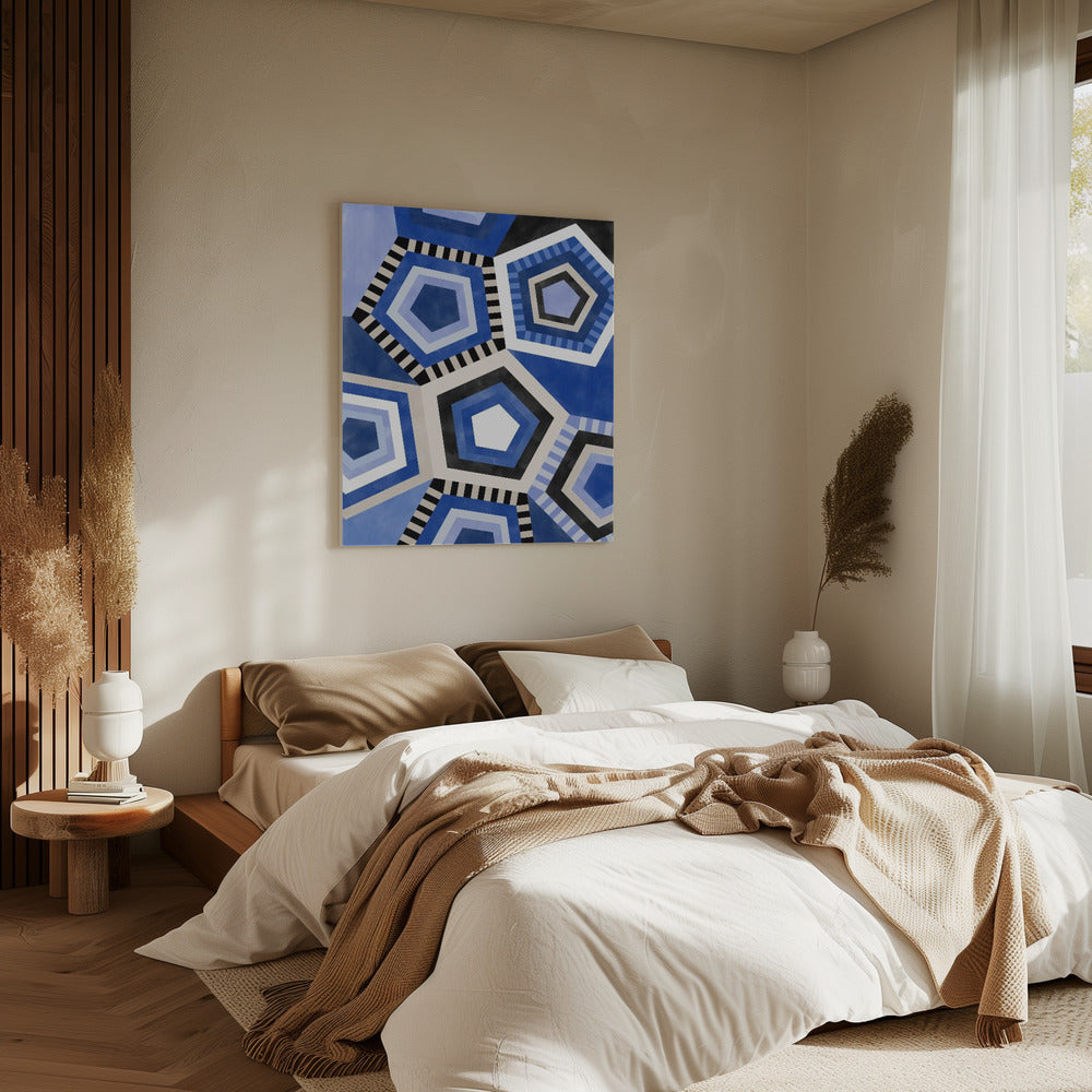 Geometric Pattern With Hexagonal Shape | Canvas