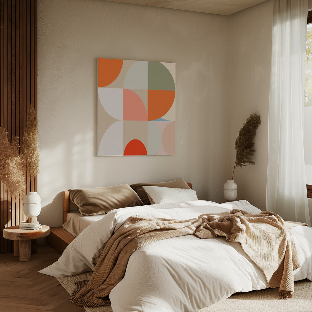 Mid Century Pastel 12 | Canvas